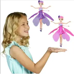 GENERICO - Muñeca Hada Voladora con Sensor Colores Variados
