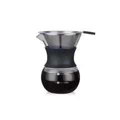 GENERICO - Cafetera De Vidrio Con Filtro Reutilizable 200 ml