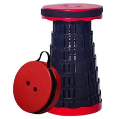 GENERICO - Taburete Banco Plegable Portátil Navidad - Rojo