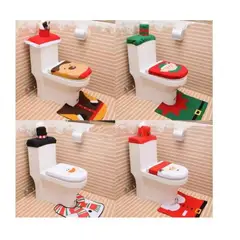 GENERICO - Set De Baño Pascuero 3 Piezas Adorno Navidad Decoracion