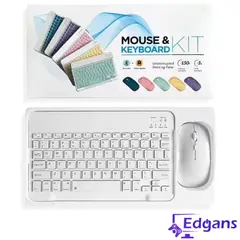 GENERICO - Kit Teclado Y Mouse Bluetooth DT100 blanco