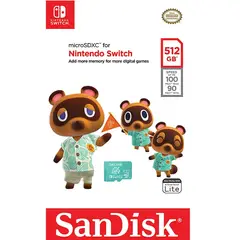 SANDISK - Micro SD 512 GB para Nintendo Switch Animal Crossing