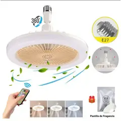 GENERICO - Foco Ventilador de techo 2 en 1 ahorrador 30W con control