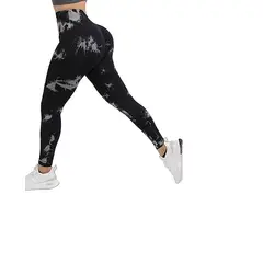 GENERICO - Leggins Deportivo Levanta Cola Tie Dye Gym Yoga Tiro Alto
