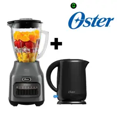 OSTER - COMBO LICUADORA BLSTPEG-CPB-053 Y HERVIDOR BVSTKT3101
