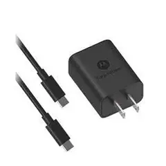 MOTOROLA - Cargador Turbo Power 18W para Cable tipo C a C - Negro