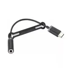 GENERICO - CABLE ADAPTADOR DE ENTRADA TIPO C A JACK 3.5 MM negro