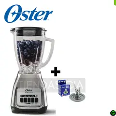 OSTER - Licuadora BLSTKAG-NPB-053- 2 Velocidades -PLATA + CUCHILLA