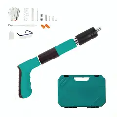GENERICO - Pistola para Clavos de Alta Precisión Kit Remachadora Ajustable