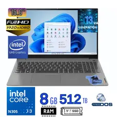 LENOVO - Laptop , V15 G5 IRU , intel Core i3 13va Gen, Ram 8GB, SSD 512GB, 15.6" FHD, (83GW005MLD)