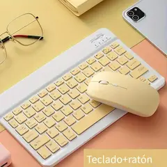 GENERICO - TECLADO Y  MOUSE  SUPER DELGADO AMARILLO