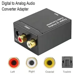 GENERICO - Convertidor de Audio Digital a Analógico + Transformador Cable óptico