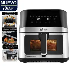 OSTER - Freidora de Aire CKSTAF75WDSSDF Digital DiamonForce 7.5 Litros