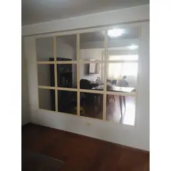 LUMINAR BRILLO & LUZ - Espejos decorativos para sala y comedor color pino