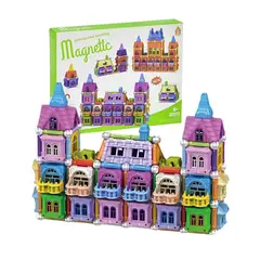 GENERICO - Set Didáctico De Construcción Magnétic Games 3D 150Pzs