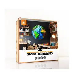 A ANUARIOS EXCLUSIVOS - Rompecabeza 3D para pintar GLOBO TERRAQUEO