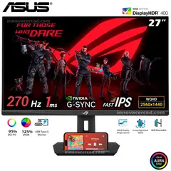 ASUS - Monitor ROG Strix XG27ACMG 27 Fast IPS WQHD 270Hz 1ms G-Sync