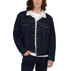 LEVIS - Casaca Hombre Sherpa Azul Oscuro