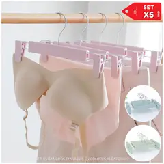 INSPIRA - Ganchos de Ropa Set de 5 Colgadores - Aleatorio