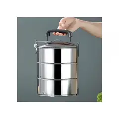 OTTOWARE - Lonchera de Metal de 3 Niveles