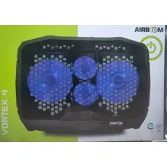 AIRBOOM - COOLER PARA LAPTOP VORTEX 4 VENTILADORES LED