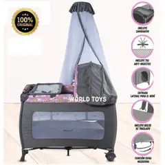 EBABY - Cuna Corral de Lujo KENDALL Edición Limitada Rosado