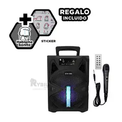 RYBIU IMPORT - Altavos con Buen Sonido KTX-1300 Negro Y+Ligas de Regalo