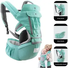 GENERICO - Canguro para Bebe 3 en 1 Ergonómico VERDE