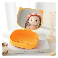 RYBIU IMPORT - Caja de Plastico Peculiar en Amarillo Y+Papel de Regalo