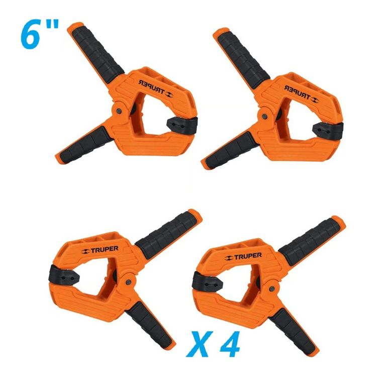 Prensa de Resorte 6" x 4 Unidades 17701