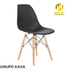 GENERICO - SILLA EAMES HORECA VINTAGE NEGRA DECORATIVA - GrupoKava