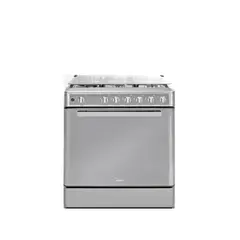 MIDEA - Cocina a gas 30" 5 hornillas Venus Acero Inox MGS30F2LCCWSS-PE.