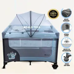 EBABY - CUNA CORRAL DE LUJO LUUBORN EDICIÓN LIMITADA AZUL