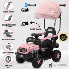 GENERICO - Correpasillo Guiador Buguie bluetooth Sonido y Luces