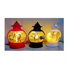 GENERICO - SET DE 4 LAMPARITAS NAVIDEÑAS CON LUZ LED