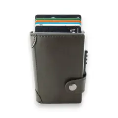 GENERICO - Billetera Cardholder modelo Clásico - Brown - Tecnología RFID