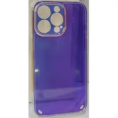 GENERICO - Case Holográfico Brillante Morado para Iphone 13 PRO