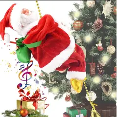 GENERICO - Papa Noel escalador en cuerda Santa Claus Musical escalera