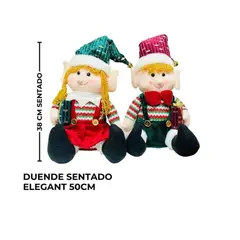 GENERICO - DUENDE SENTADO ELEGANT 50CM UNIDAD