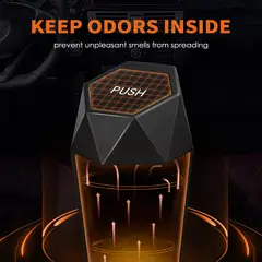 CARJOLLITY - 2 Tacho De Basura Con Tapa Auto Camioneta Cocina Escritorio