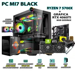AMD - Computadora PC GAMER RYZEN 7 5700X RAM 32GB SSD 1TB GRAFICA RTX 4060TI 8GB