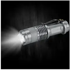 TRUPER - Mini linterna potente de aluminio led 40lm ajustable para camping