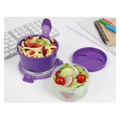 SISTEMA - Hermetico 965ml Lunch Stack To Go Morado