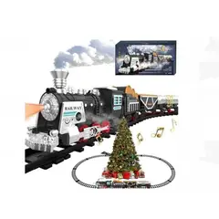 GENERICO - Tren Navideño Interactivo Bota Humo Musical 12 Pistas GRANDE A1