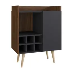 GENERICO - Mueble Bar Moderno Meier Negro R&R MUEBLES