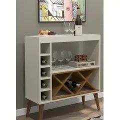 GENERICO - Bar Moderno y Elegante Estocolmo Blanco R&R MUEBLES