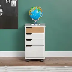 GENERICO - Archivador Moderno Natsumi Blanco y Marron R&R MUEBLES