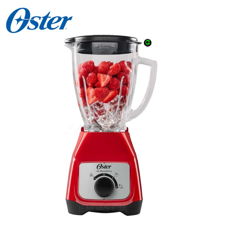 Licuadora Oster® con vaso de vidrio y control de perilla BLSTKAGRRD