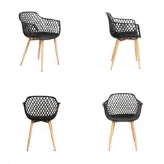 GRUPO CB - Silla con Apoyabrazos Modelo Trina Pack x4