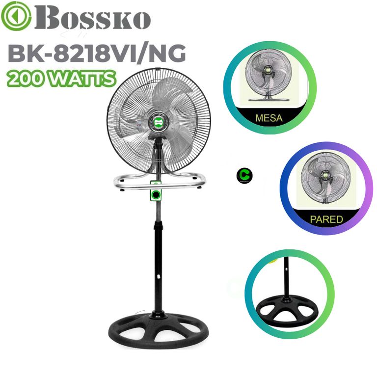 VENTILADOR 18 3 EN 1 BK-8218VI NG / NEGRO